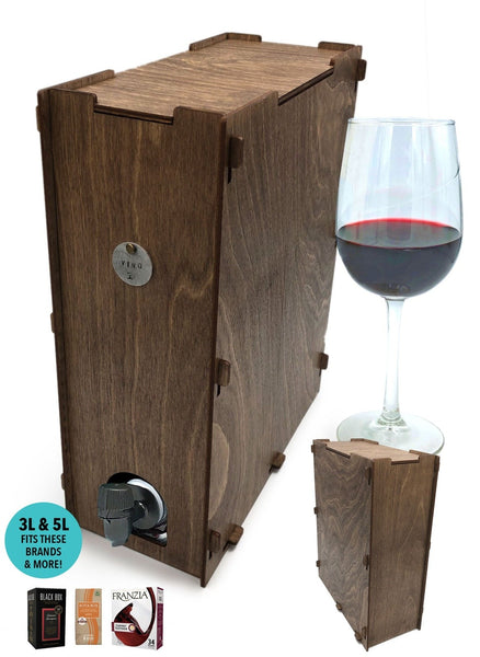 Box Wine Cover Wood - 3L + 5L Bota Box, Black Box, Franzia, & More