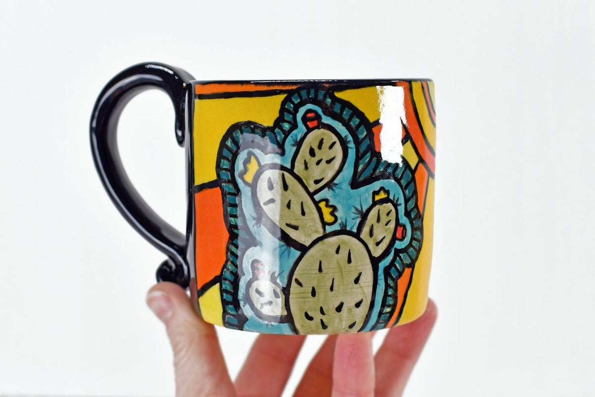 Yellow Handmade Ceramic Mug, Funky Cup, Colorful Mugs, Cute Gifts, Tea Set,  Coffee Lovers Gift - Yahoo Shopping
