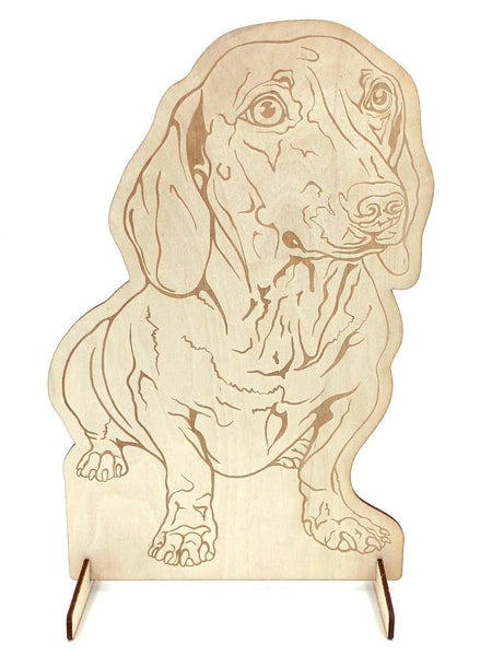 Dachshund Dog Pet Display Stand, SVG, EPS - INSTANT Digital Download
