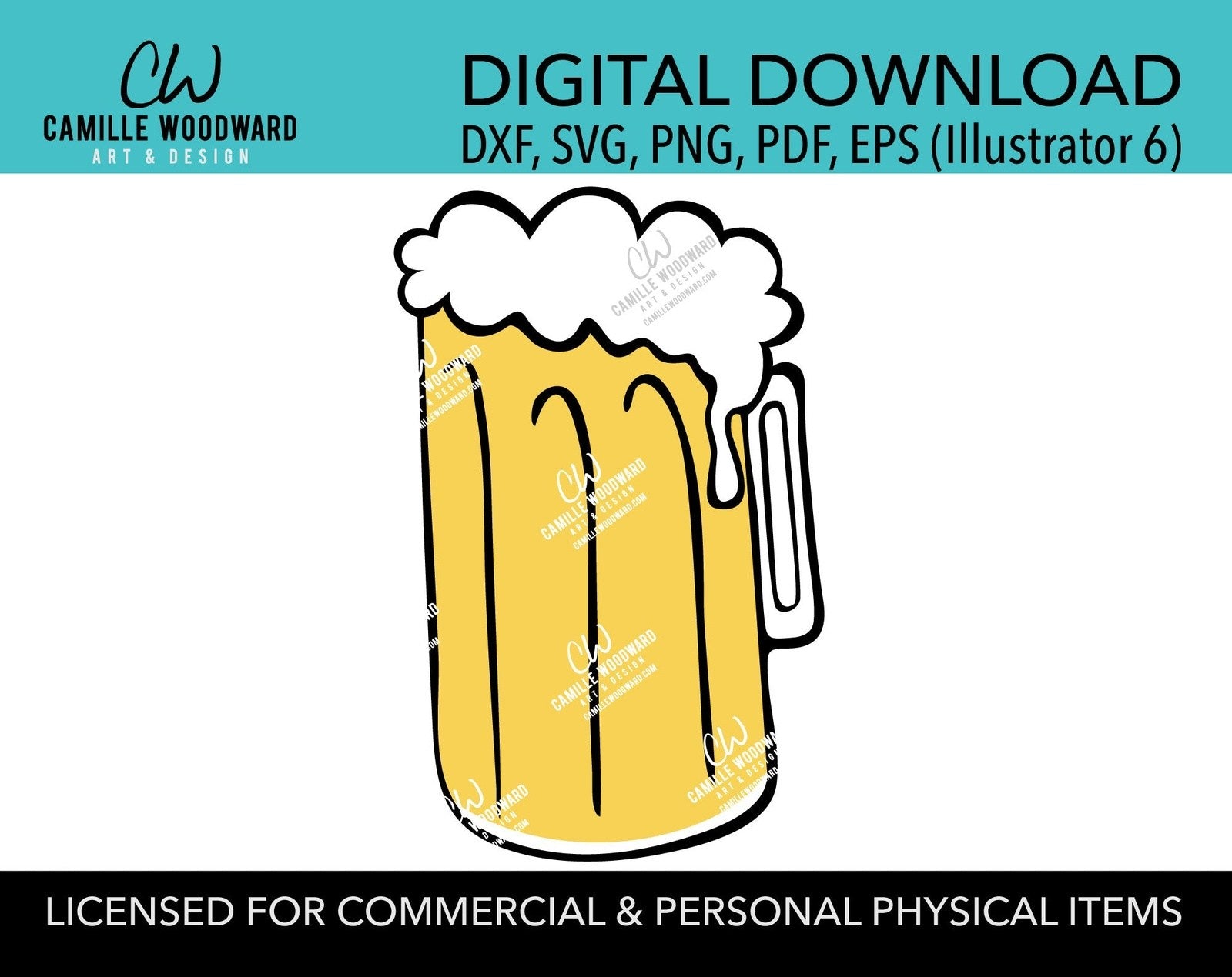Beer Mug SVG, Beer Glass, Beer Stein