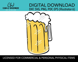Beer Mug SVG, Beer Glass, Beer Stein