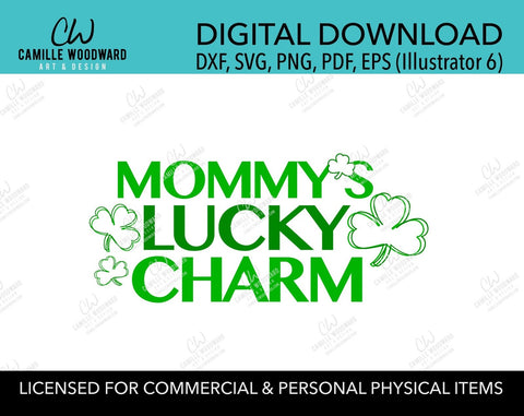 St Patrick's Day SVG, Mommy's Lucky Charm SVG