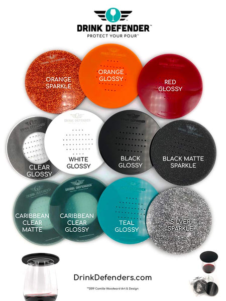 Full Set DRINK DEFENDER (TM) - Wine, Beer, Cocktail, and Beverage Covers