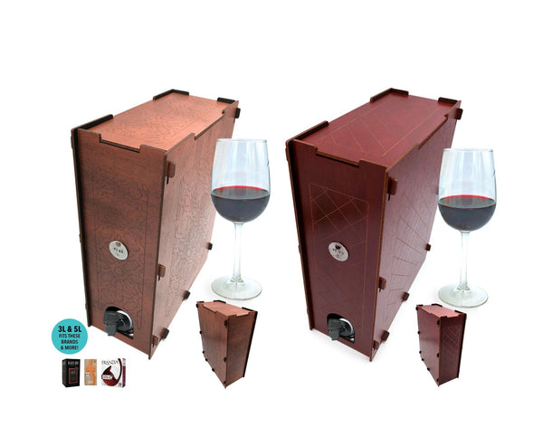 Boxed Wine Cover - 3L + 5L Bota Box, Black Box, Franzia, & More