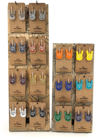 Rock N Roll Hands Earrings