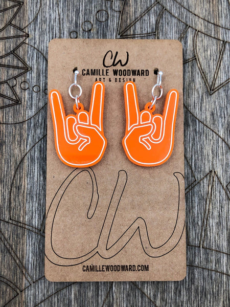 Rock N Roll Hands Earrings