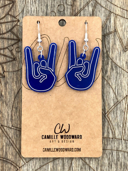 Rock N Roll Hands Earrings