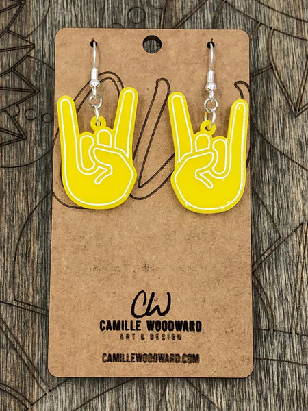 Rock N Roll Hands Earrings