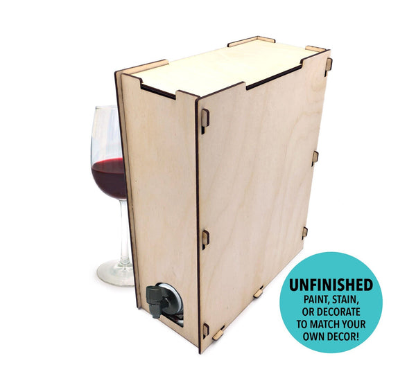 Unfinished Boxed Wine Cover - 3L + 5L Bota Box, Black Box, Franzia, & More