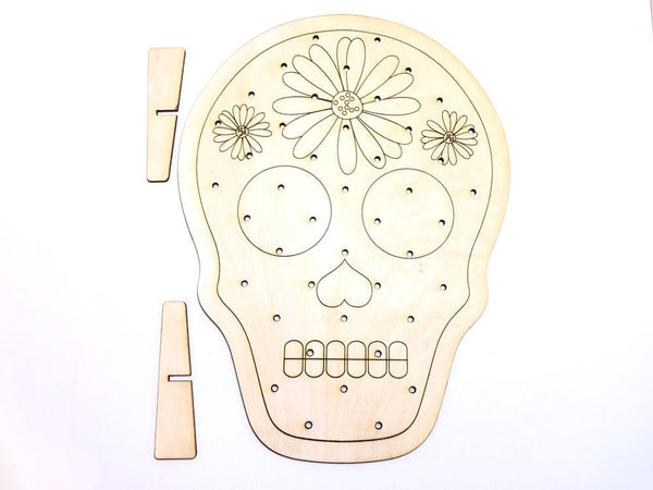 Earring Display Stand, Sugar Skull - INSTANT Digital Download