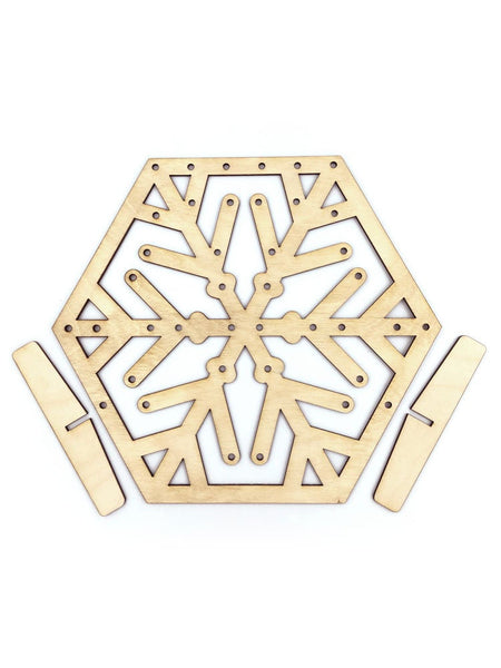 Earring and Jewelry Display Stand, Snowflake Hexagon - INSTANT Digital Download