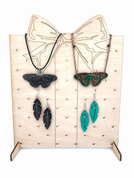 Earring and Jewelry Display Stand, Gift Box With Bow - INSTANT Digital Download