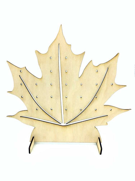 Earring Display Stand - Maple Leaf, SVG - INSTANT Digital Download