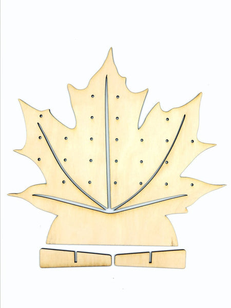 Earring Display Stand - Maple Leaf, SVG - INSTANT Digital Download