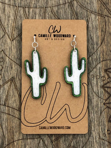 Cactus Acrylic Earrings