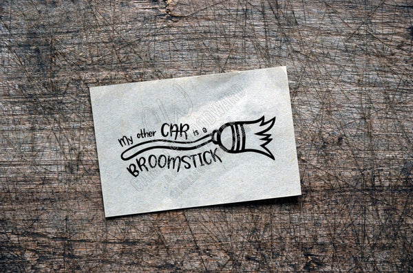 My Other Car Is A Broomstick, SVG - INSTANT Digital Download