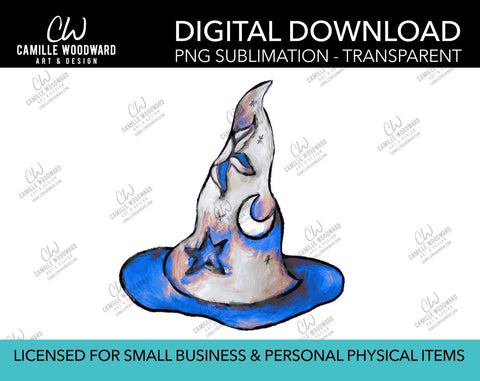 Magic Hat Celestial Blue, PNG - Sublimation Digital Download