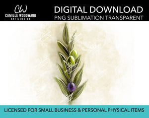 Olive Branch, Digital Painting - Digital Download