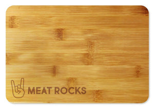 Bamboo Cutting Board / Wine and Cheese Tray - Meat Rocks