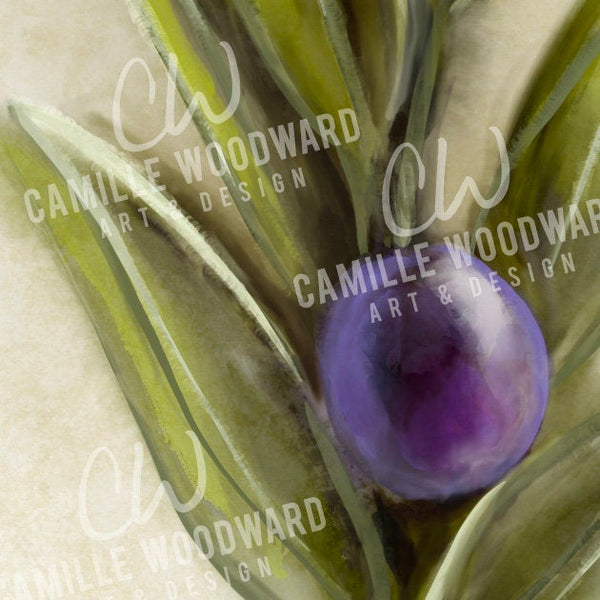 Olive Branch, Digital Painting - Digital Download