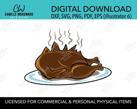 Griswold Turkey Exploded Clip Art, SVG, EPS, PNG - Sublimation Digital
