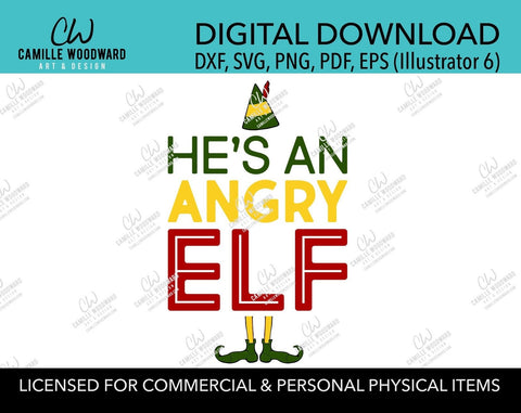 Christmas Buddy The Elf Angry Elf Quote, SVG, EPS, PNG - Sublimation Digital