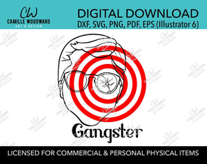 A Christmas Story Ralphie Gangster Bullseye Clip Art, SVG, EPS, PNG - Sublimation Digital