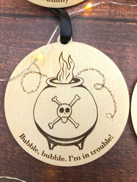Hocus Pocus Halloween Movie Witch Ornament Set, Movie-Inspired Ornaments with Quotes, Sanderson Sisters Witches, I Smell Children